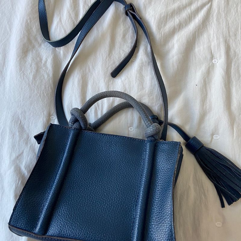 Bolsa Azul Marinho Arezzo Bolsa de Ombro Feminina Arezzo Usado