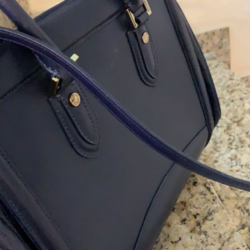 Bolsa Azul Marinho Couro Arezzo Bolsa de Ombro Feminina Arezzo Usado 43970519 enjoei