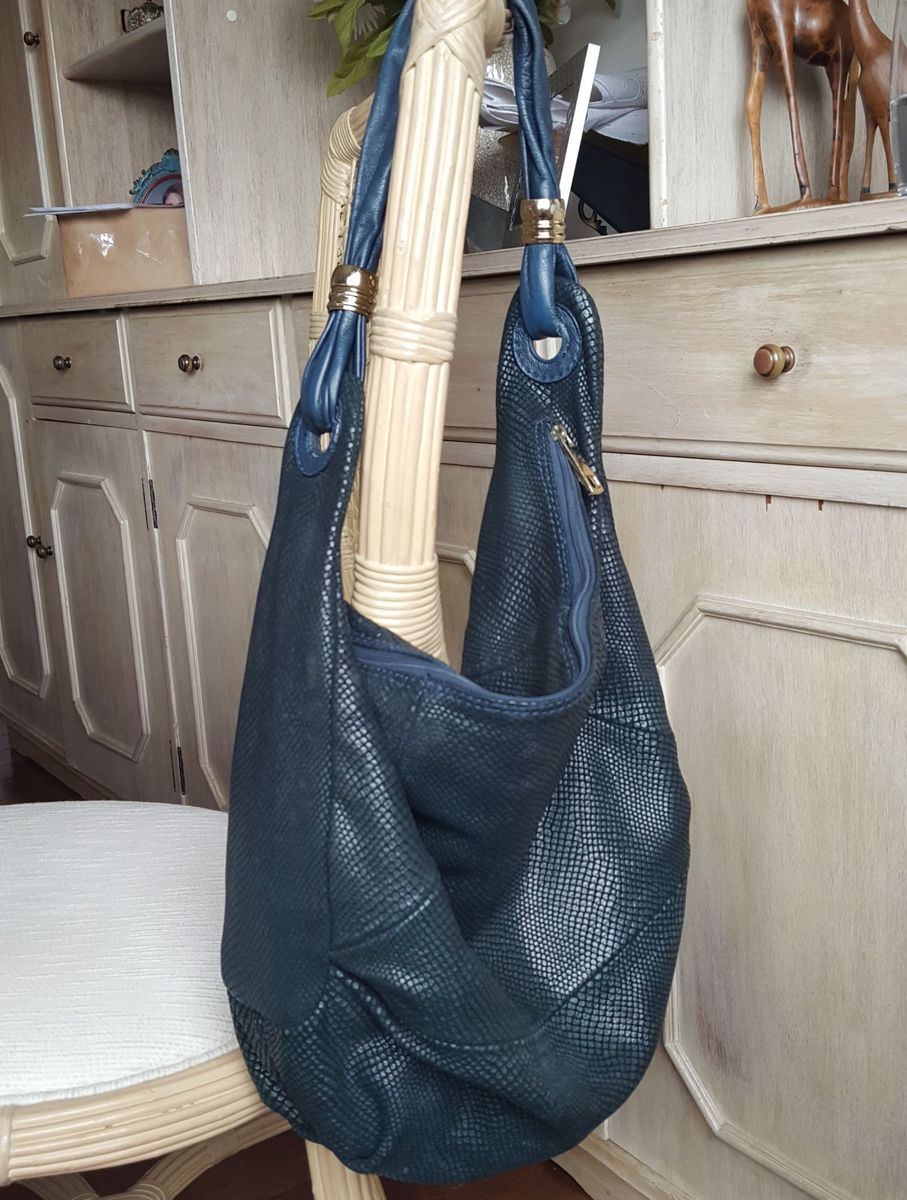 bolsa luz da lua azul