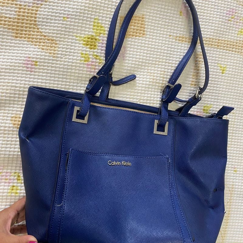 Bolsa calvin klein azul sales