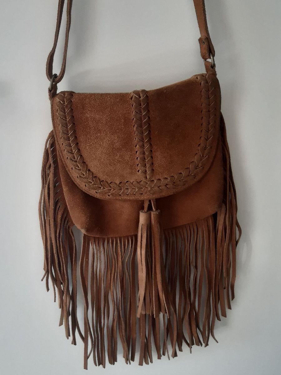 Bolsa Camurça Franja Farm | Bolsa de Ombro Feminina Farm Usado 72458821 ...