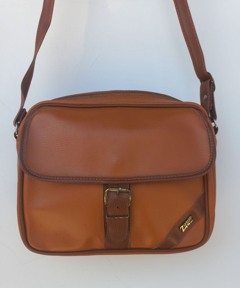Bolsa Caramelo Couro Estilo Carteiro Vintage | Bolsa de Ombro Feminina ...
