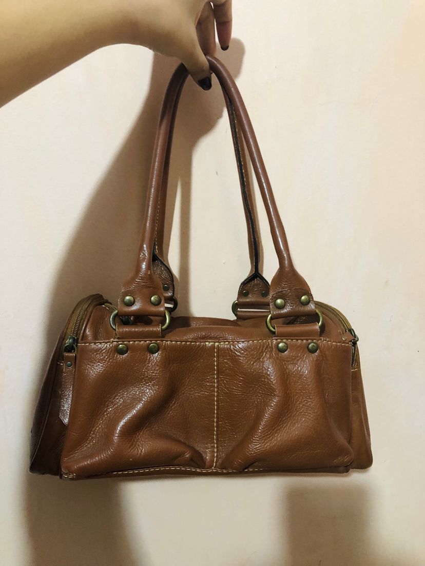 Bolsa Carla Rio Caramelo Couro Legítimo | Clutch Feminina Carla Rio ...