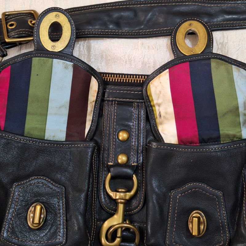 Bolsa Coach Couro Preto Original Legacy 65th Anniversary Esse É O