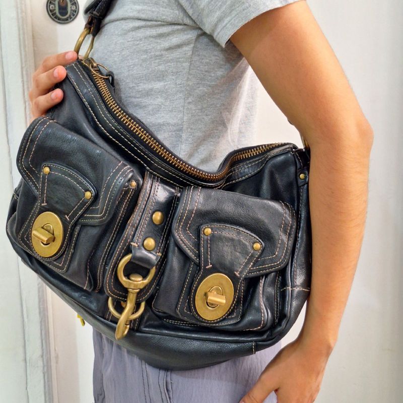 Bolsa Coach Couro Preto Original Legacy 65th Anniversary Esse É O