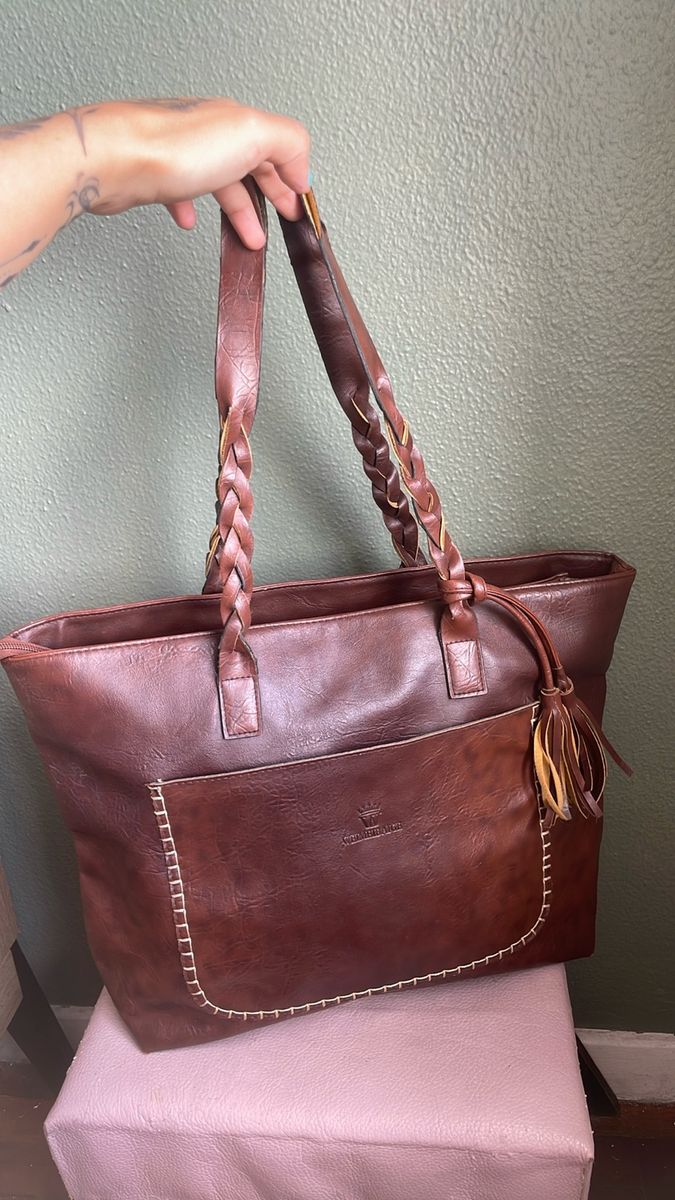Bolsa Couro Legitimo Weimeibaige Weimeibaige Usado 96760664 enjoei