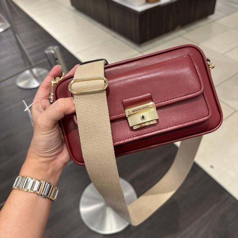 Michael Kors Maroon Handbag hotsell