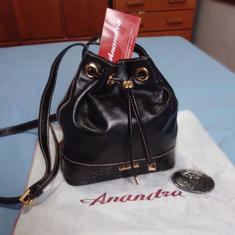 Bolsa Preta Anandra  Bolsa de Ombro Feminina Anandra Usado