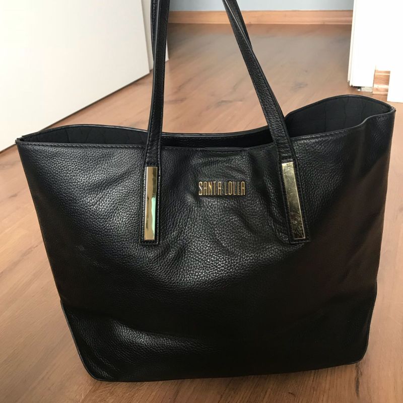 Bolsa de couro hot sale feminina santa lolla