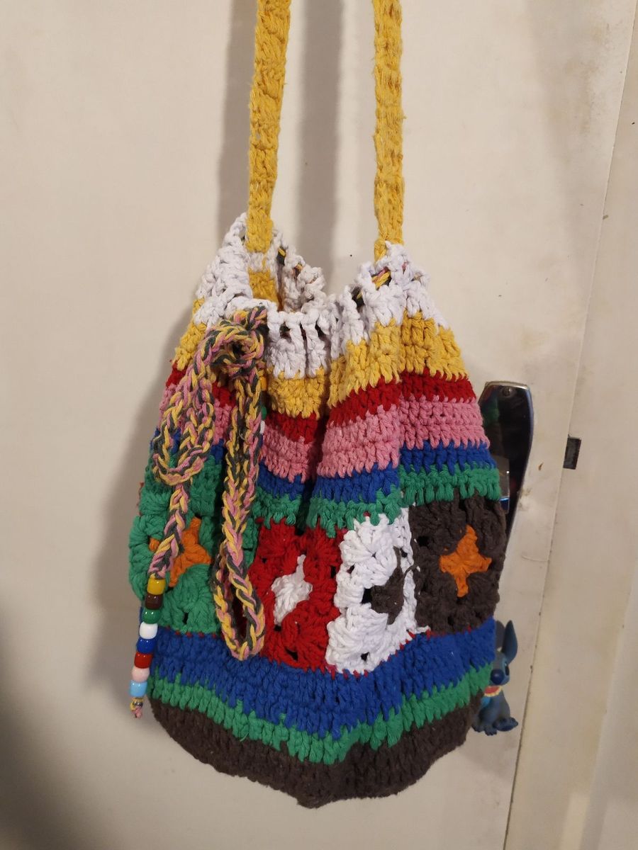 Bolsa com Textura Croco, Bolsa de Ombro Feminina Gianni Sgai Usado 1011142