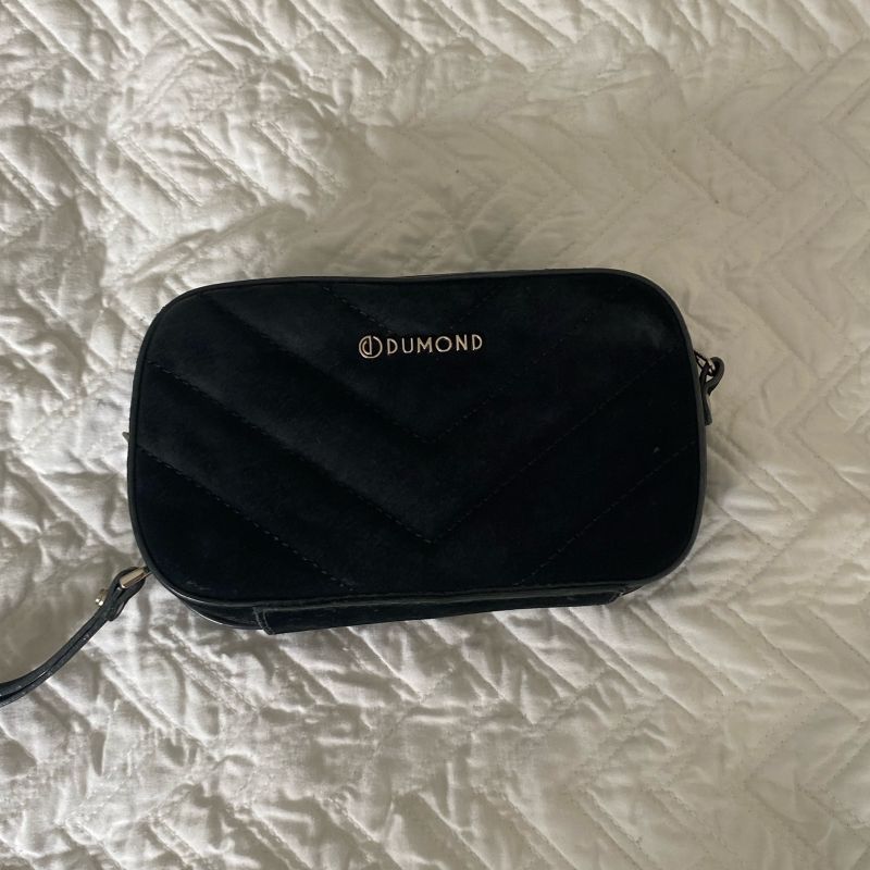 Bolsa de Festa 100% Couro Nobuck Preto Capodarte Capodarte Usado