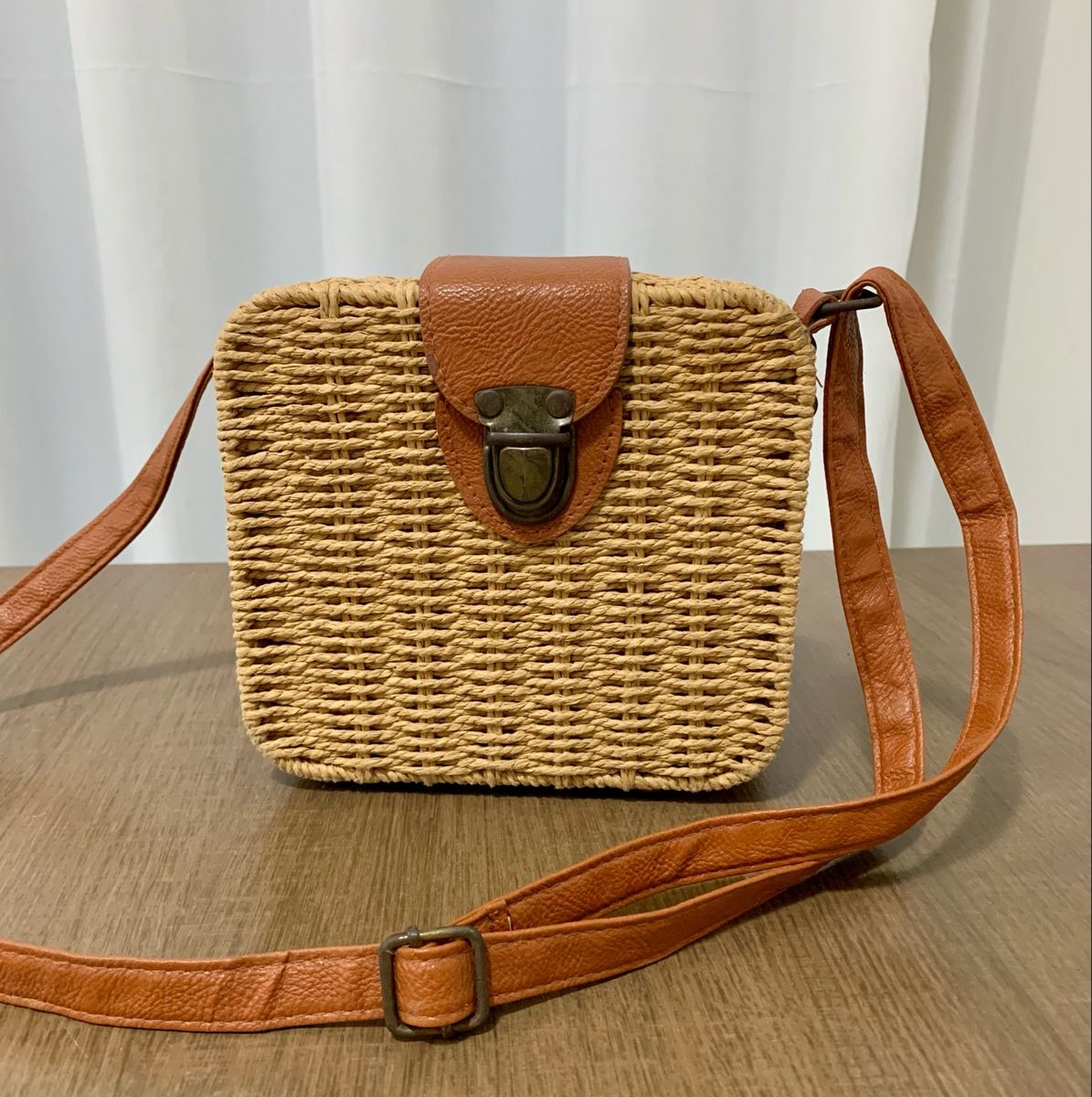 Bolsa de Palha Pequena | Bolsa de mão Feminina Usado 80826579 | enjoei