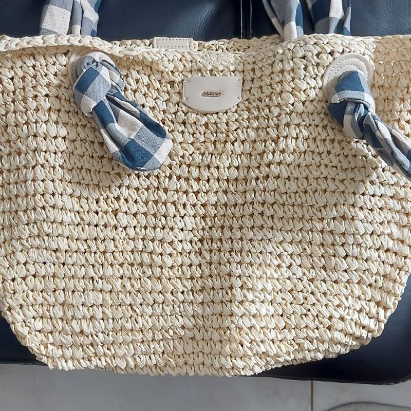 Bolsa de Praia em R fia Bolsa de Ombro Feminina Arezzo Usado 92696790 enjoei