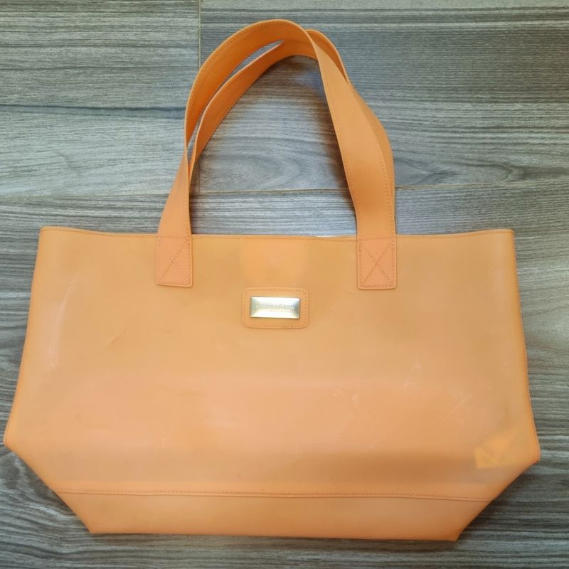 Bolsa de Praia Emborrachada, Bolsa de Ombro Feminina Cia Marítima Usado  92731669