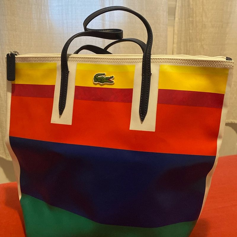 Bolsa de Praia Lacoste Bolsa de Ombro Feminina Lacoste Usado