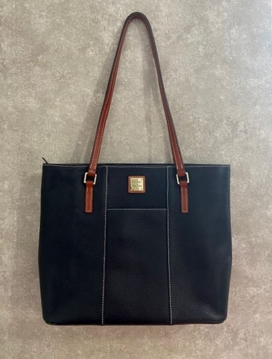 Dooney & Bourke Borsa A Mano In Pelle Pebble Grain: Piccola, Con Cinturino Da Polso E 6 Slot Per Carte (Nero) - 5