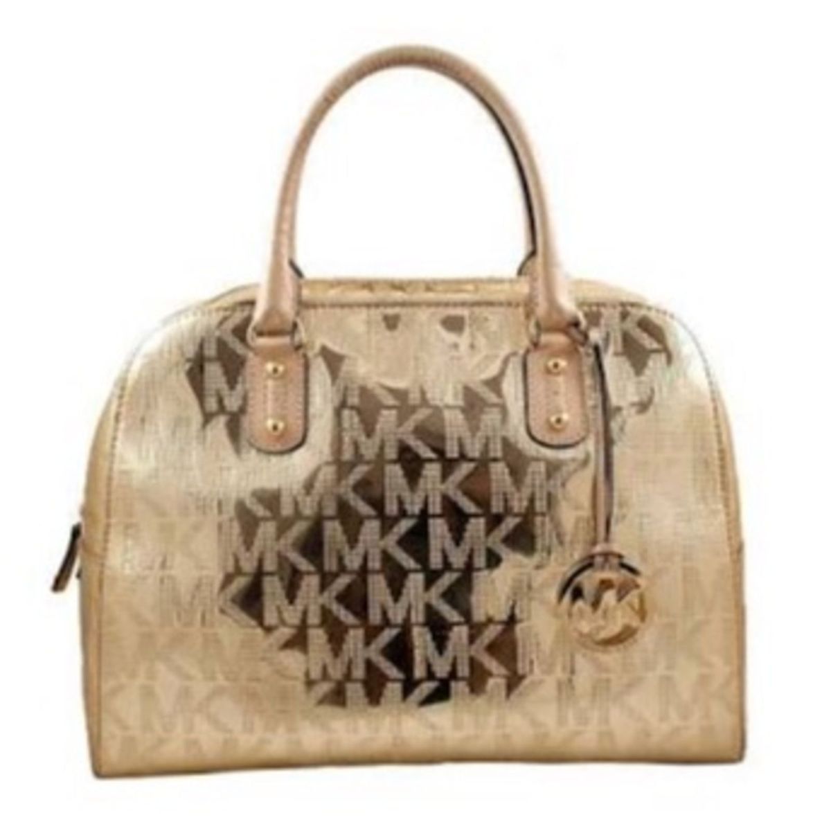 bolsa michael kors dourada original
