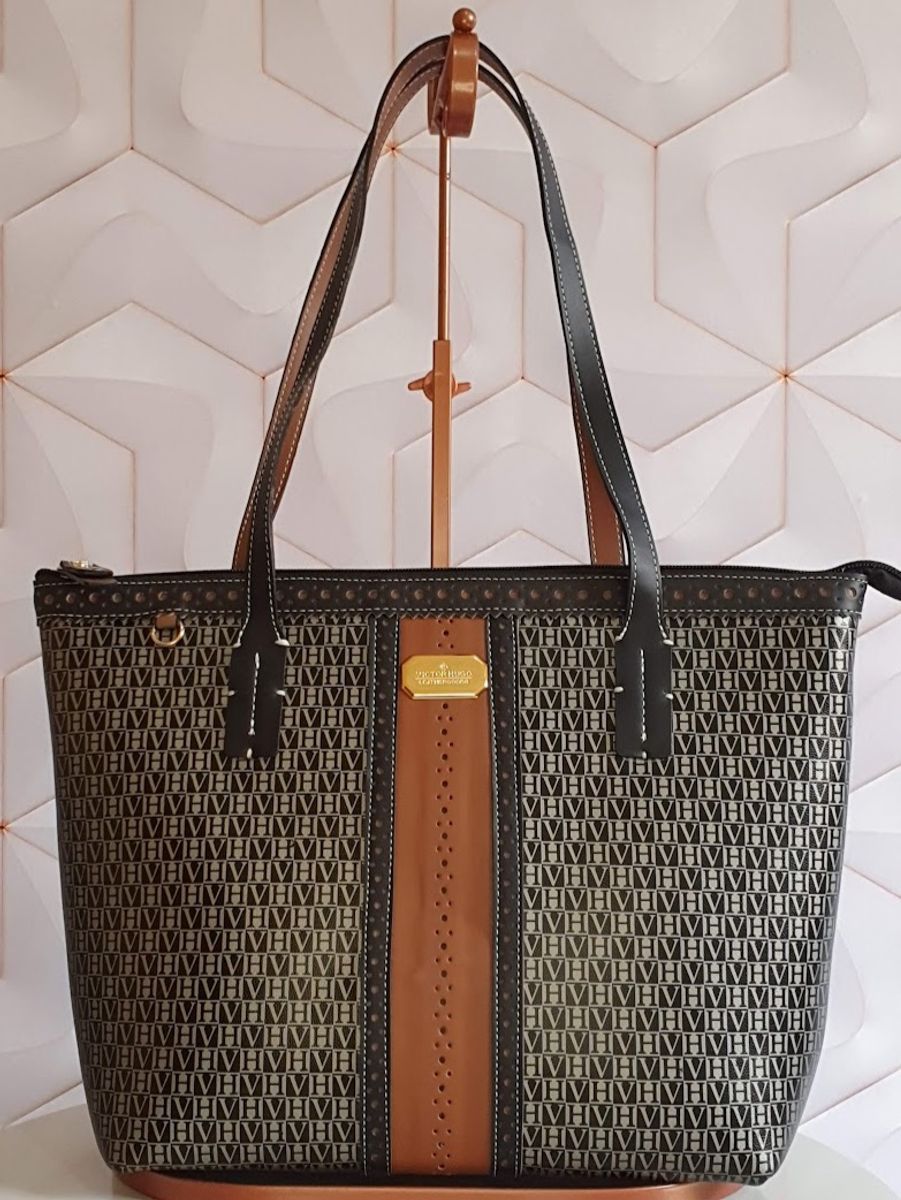 Bolsa Grande Sacola | Bolsa de Ombro Feminina Victor Hugo Usado ...