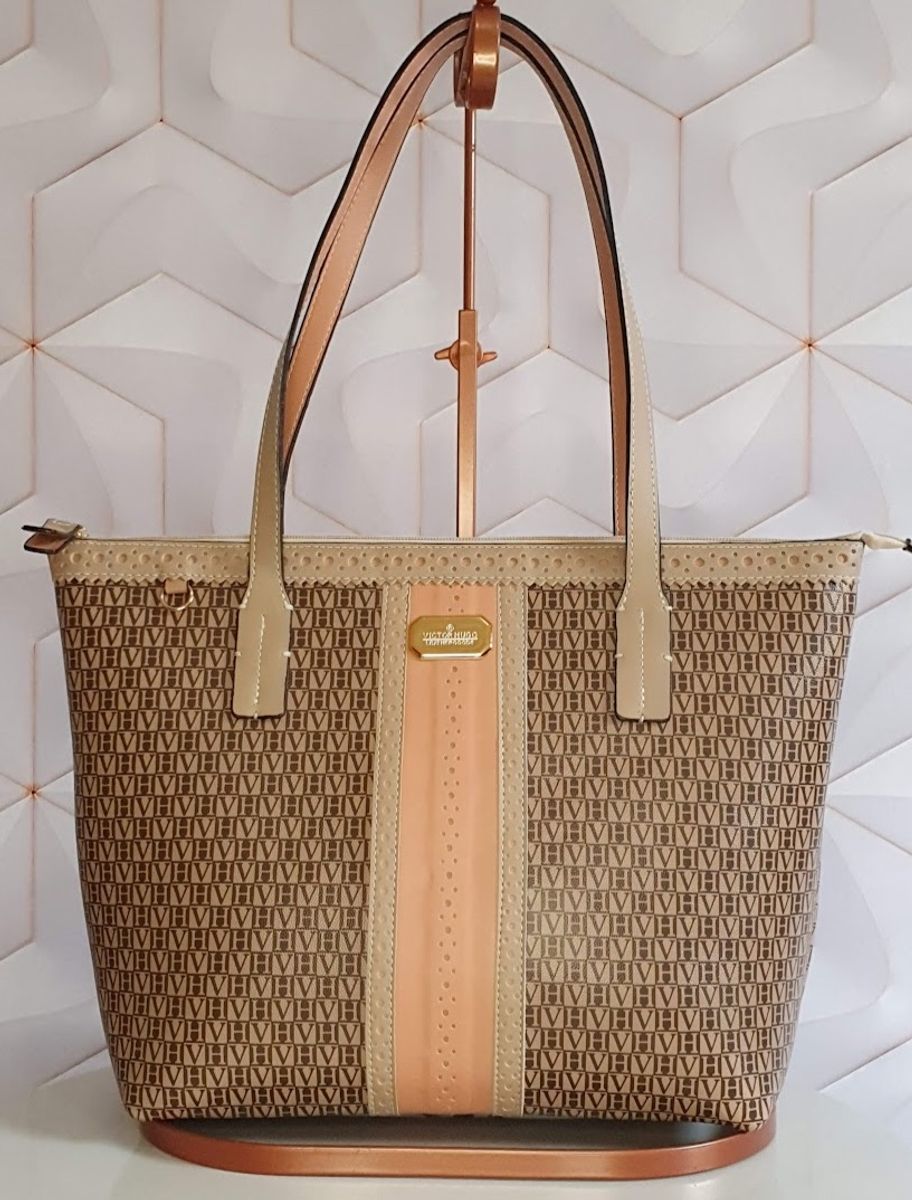 Bolsa Grande Sacola | Bolsa de Ombro Feminina Victor Hugo Usado ...