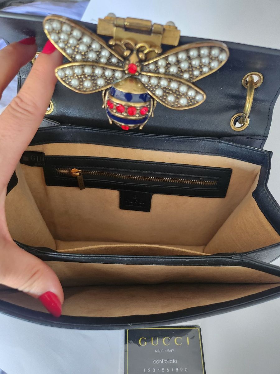 Bolsa Gucci Abelha Blind For Love | Bolsa de mão Feminina Gucci