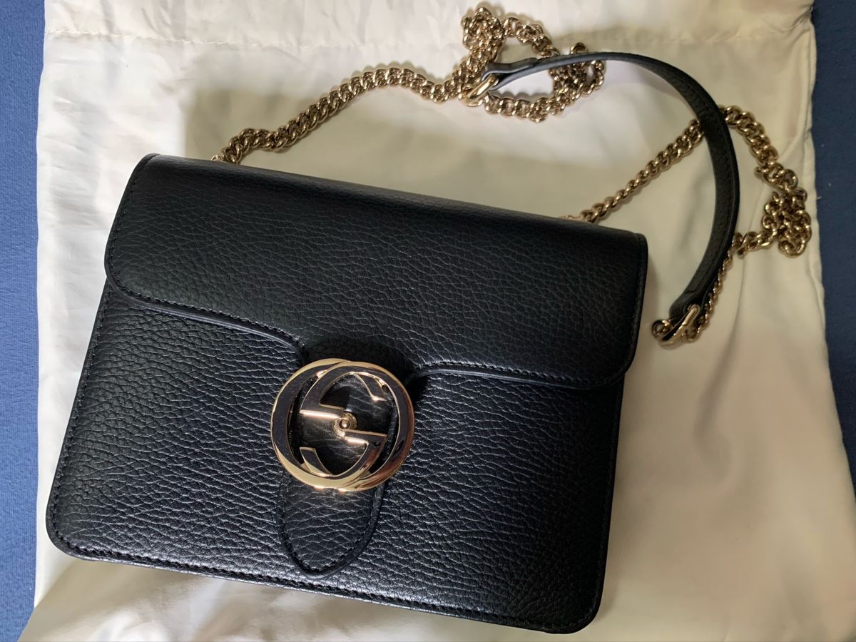 Bolsa Preta Gucci