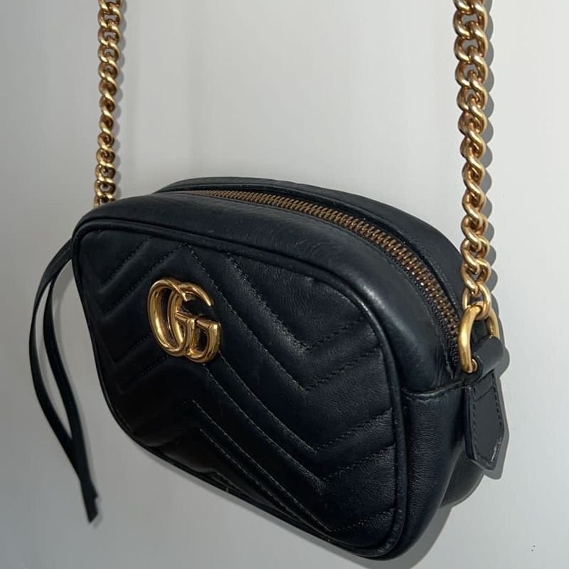 Bolsa Gucci Interlocking Preta, Original | Bolsa de Ombro Feminina Gucci  Usado 89903759 | enjoei