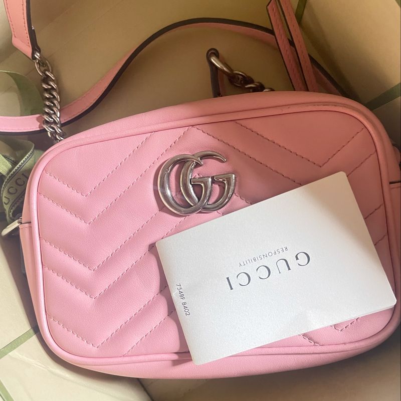 Bolsa Gucci Rosa Bolsa de Ombro Feminina Gucci Nunca Usado