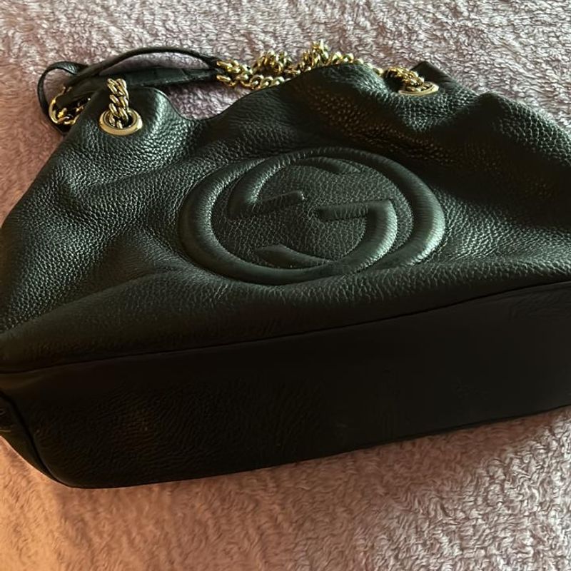 Bolsa Gucci Original Soho Preta Feminina