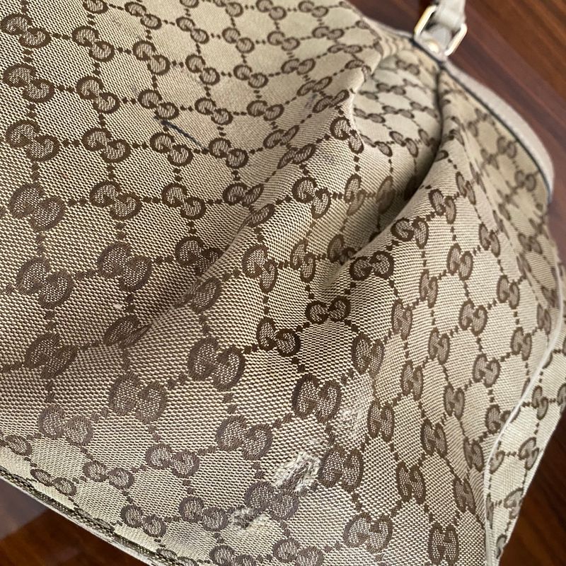 Bolsa Gucci Original Sukey GG Canvas Medium Hobo Monograma Feminina