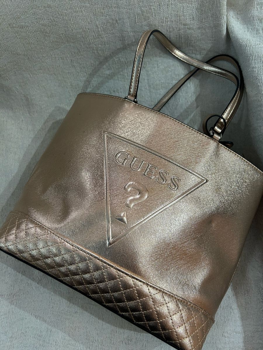 Shoulder Bag Guess Rose Gold Luggage Bolsa Guess Rose Gold Guess