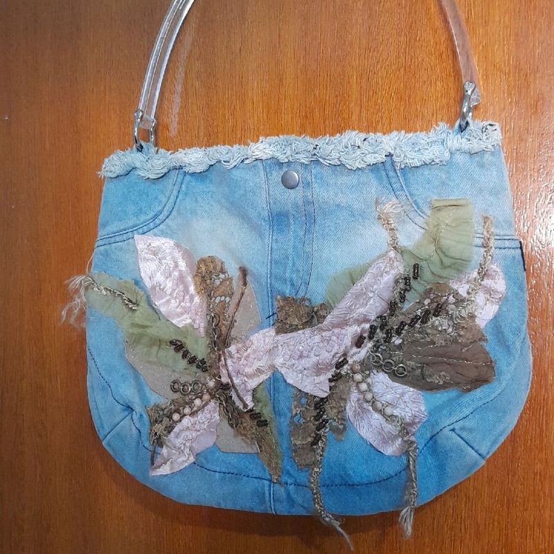 Bolsas sales jeans bordadas