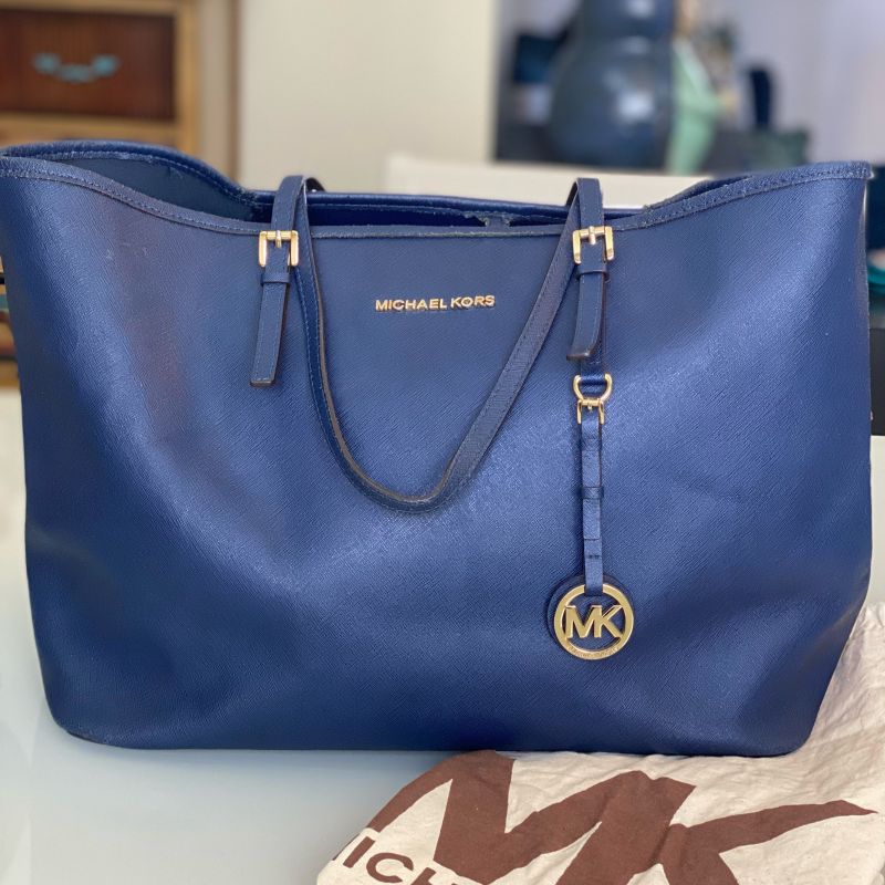 Bolsa michael 2024 kors azul