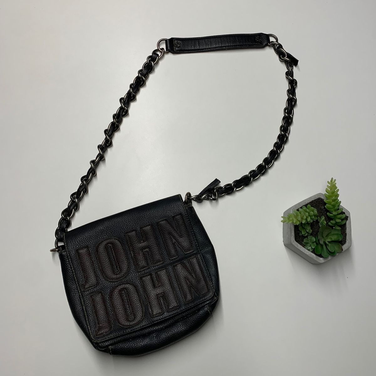 Bolsa John John Bolsa de Ombro Feminina John John Usado 85865532 enjoei