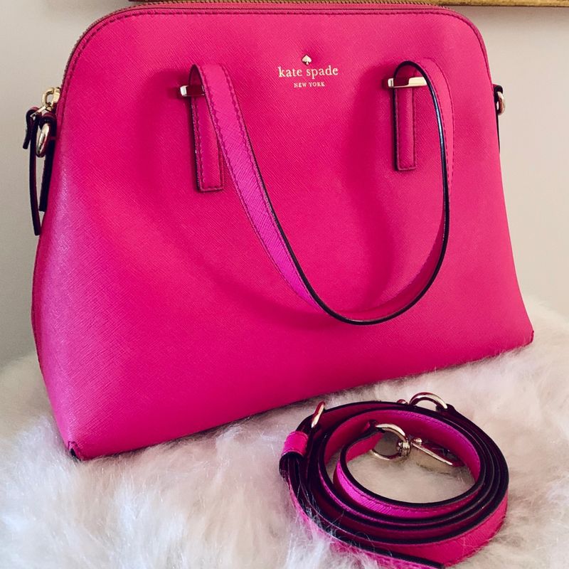 Bolsa Kate Spade Baguette Nylon Pink Original