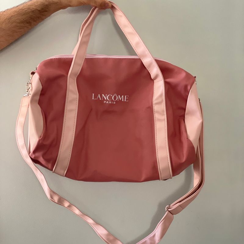 Lancome pink cheap tote bag