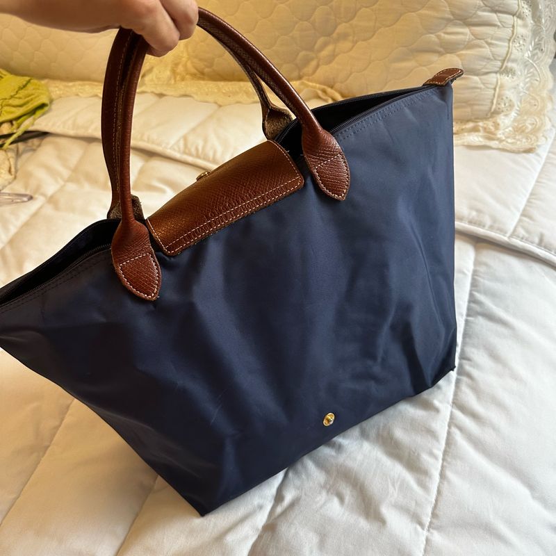 Bolsa Longchamp Azul Marinho Bolsa de Ombro Feminina Longchamp