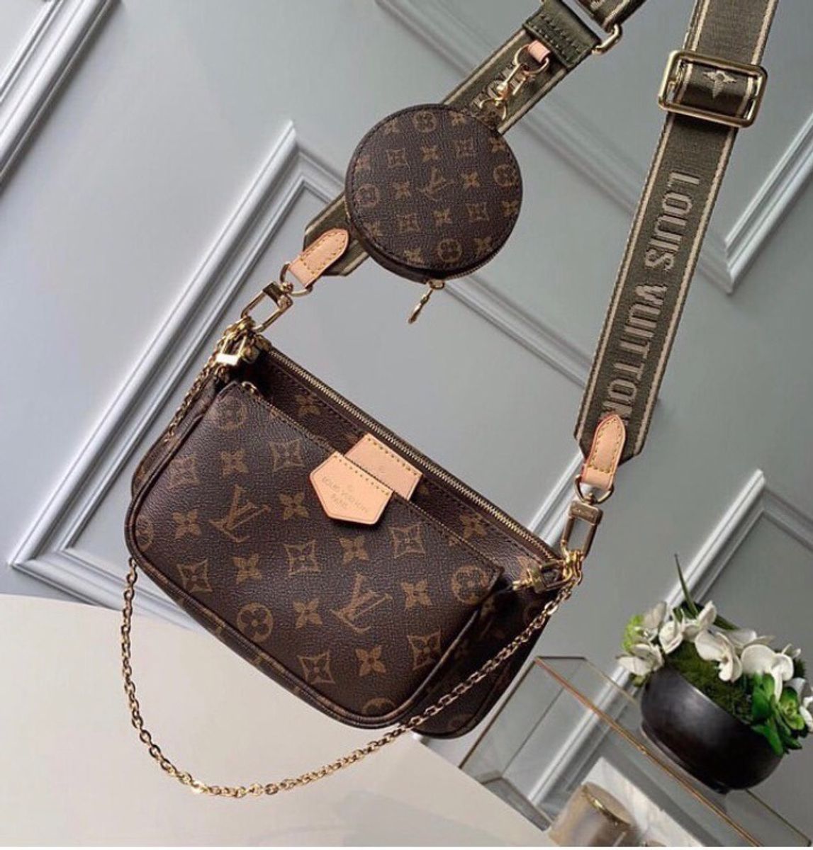 Bolsa Louis Vuitton 3 em 1 Bolsa de Ombro Feminina Louis Vuitton Novo