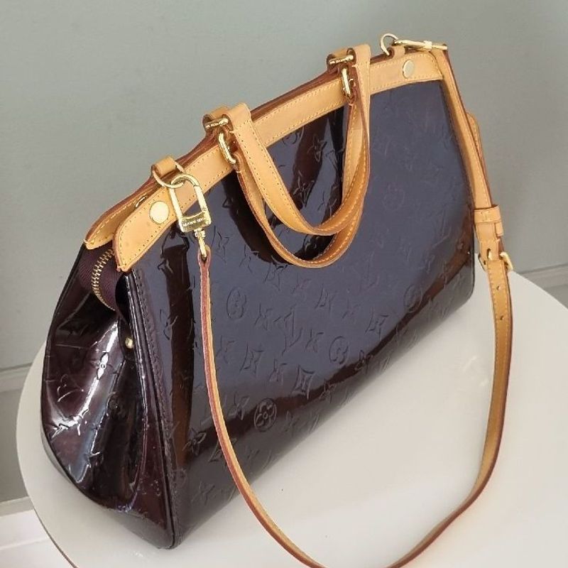 Bolsa Louis Vuitton Original Brea MM Vernis Feminino