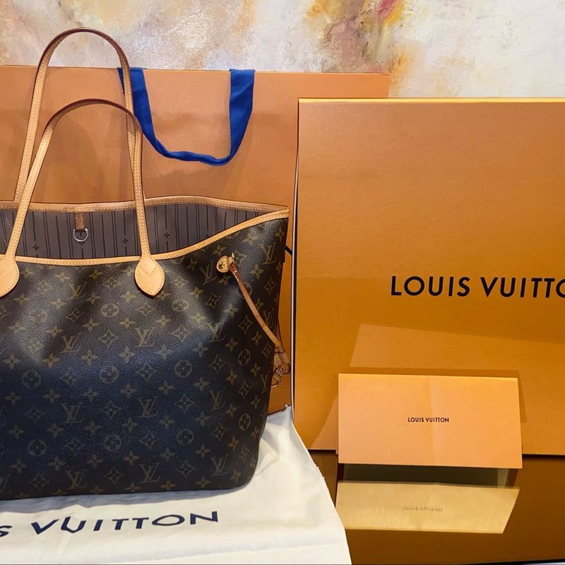 Bolsa Louis Vuitton Neverfull Gm Original | Bolsa de Ombro Feminina Louis  Vuitton Usado 61866583 | enjoei