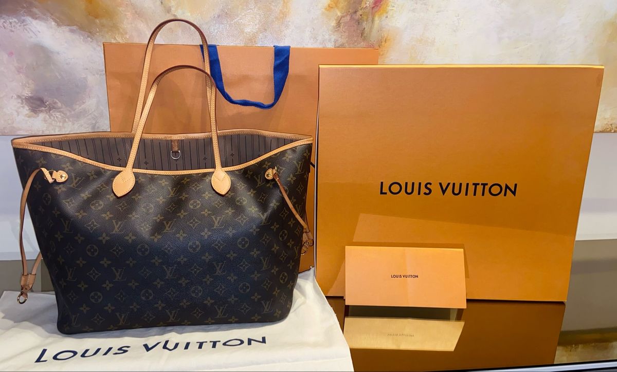 Bolsa Louis Vuitton Monogram Neverfull, Bolsa de Ombro Feminina Louis  Vuitton Usado 91242400