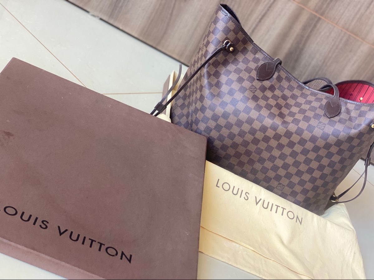 Bolsa Louis Vuitton Original Neverfull GM Damier Ebene Feminino