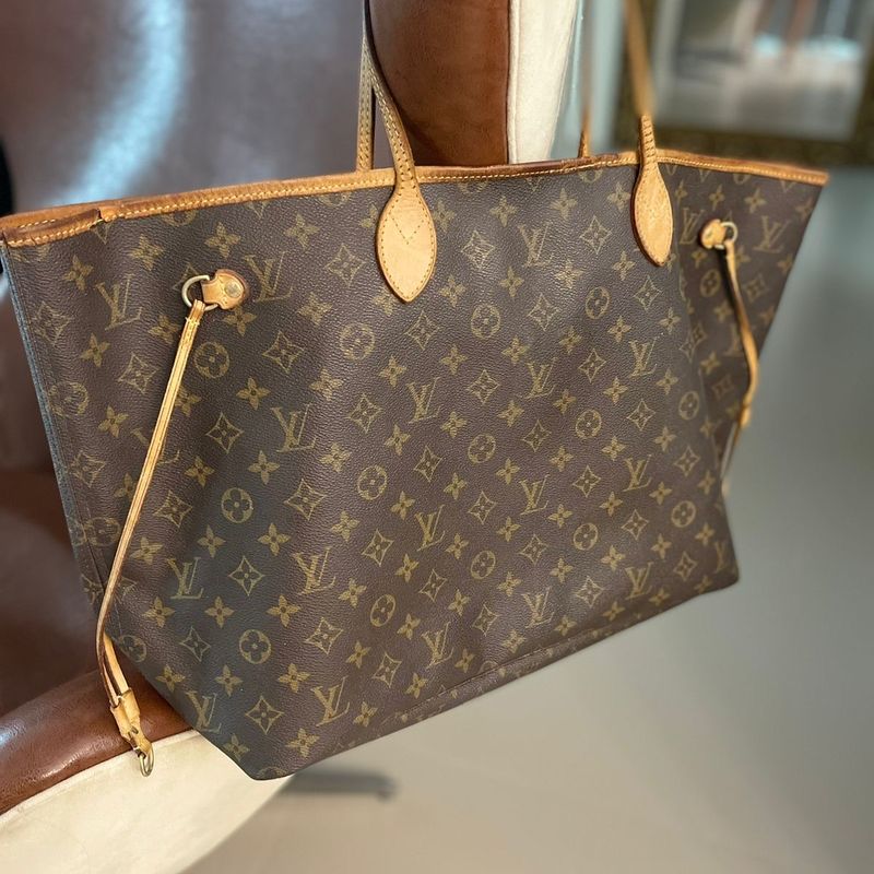 Bolsa Neverfull Louis Vuitton  Bolsa de Ombro Feminina Louis