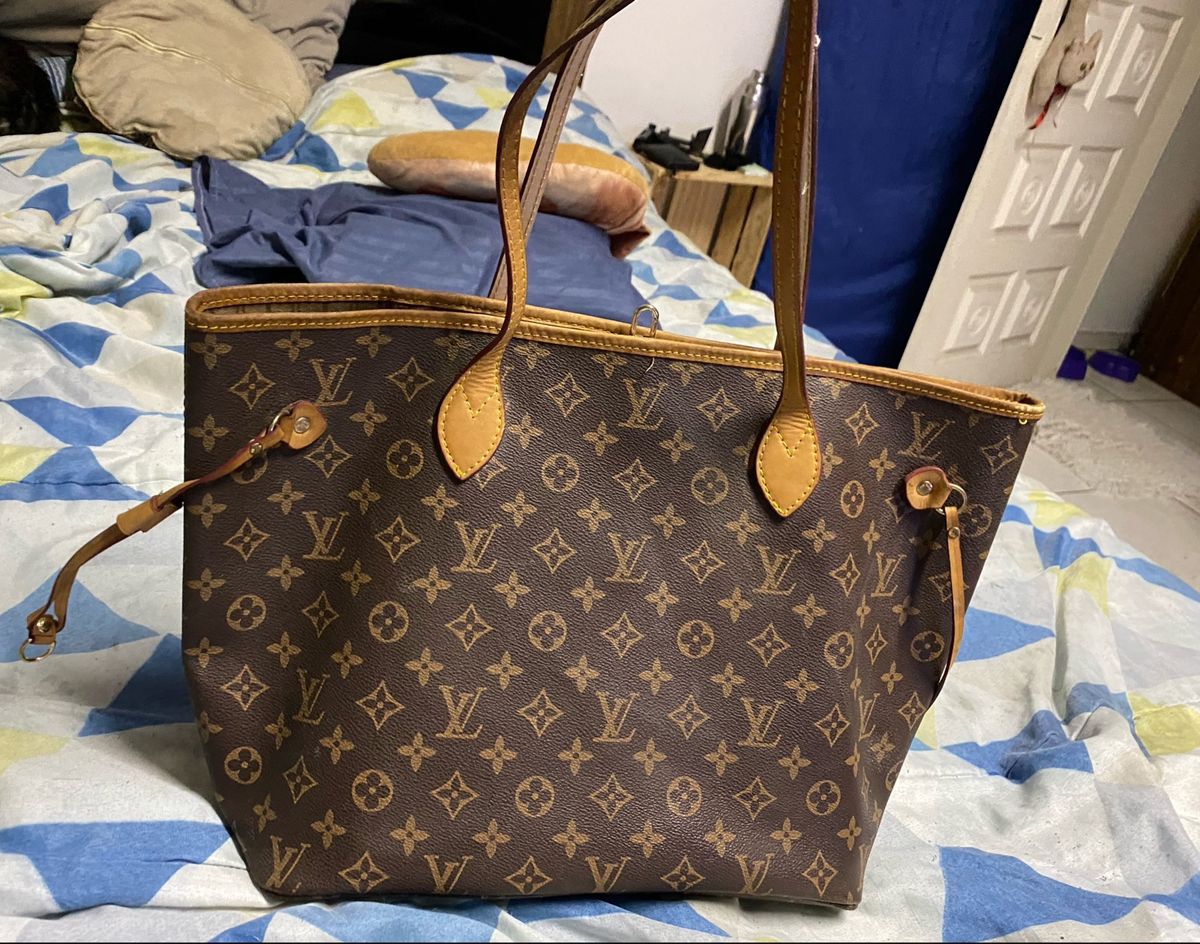 Bolsa neverfull louis vuitton em couro legitimo - R$ 1990.00, cor