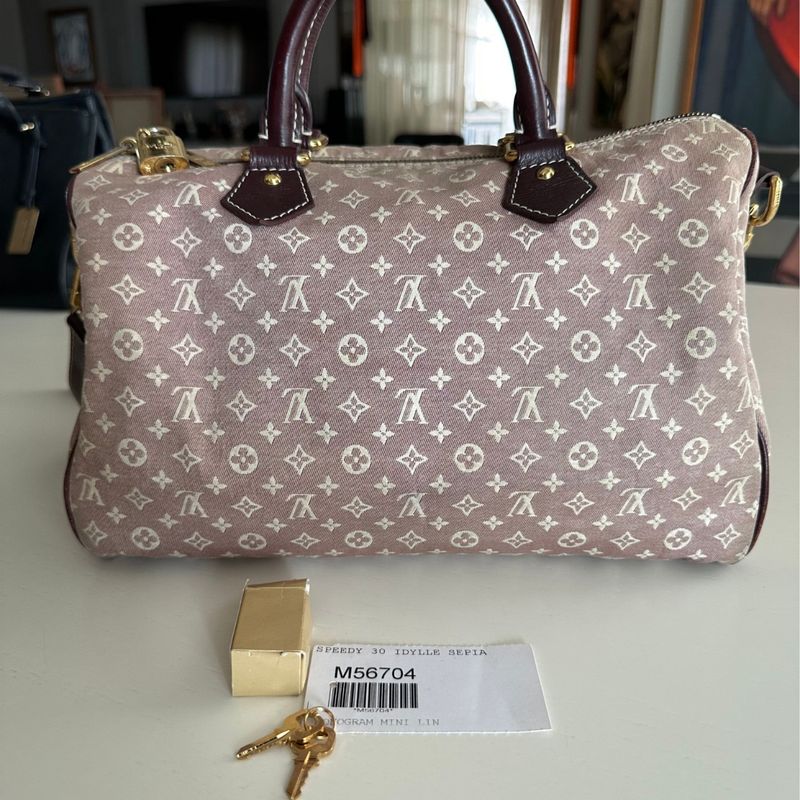 Bolsa Louis Vuitton Speddy Bandouliere 30 Idylle Monograma