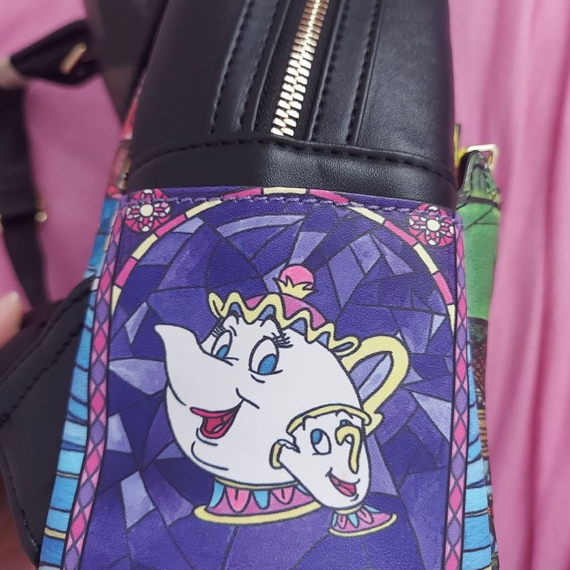 Bolsa Mochila de Costas A Bela e a Fera Loungefly Original Disney