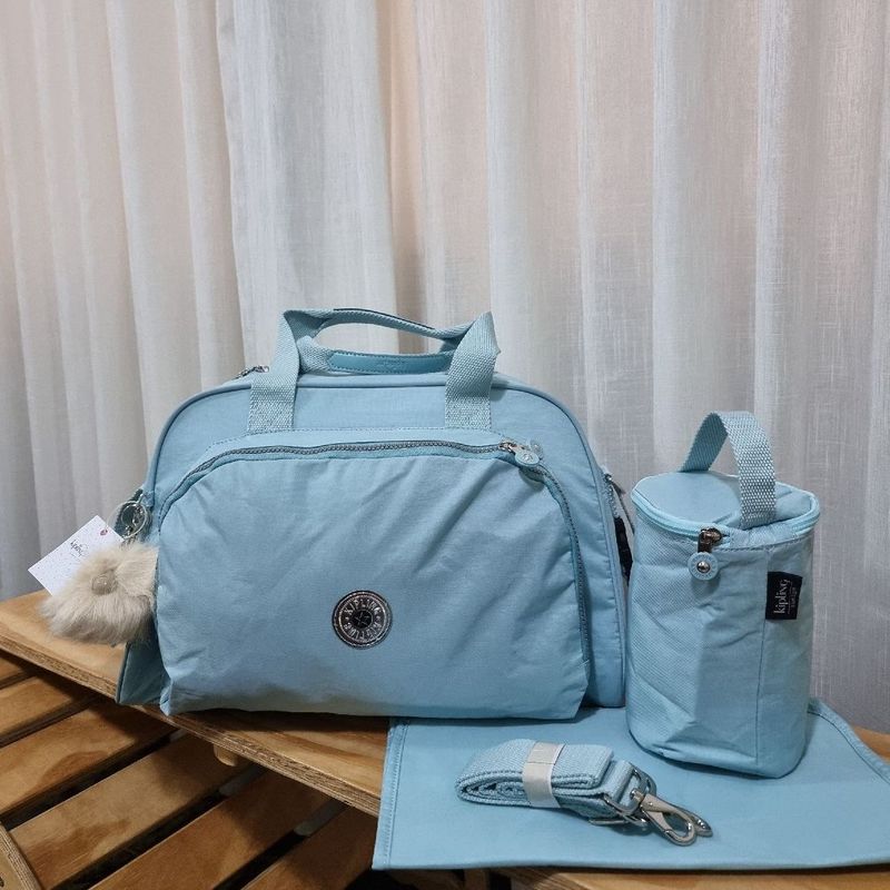 Bolsa Maternidade Kipling Camama Azul Kipling Nunca Usado