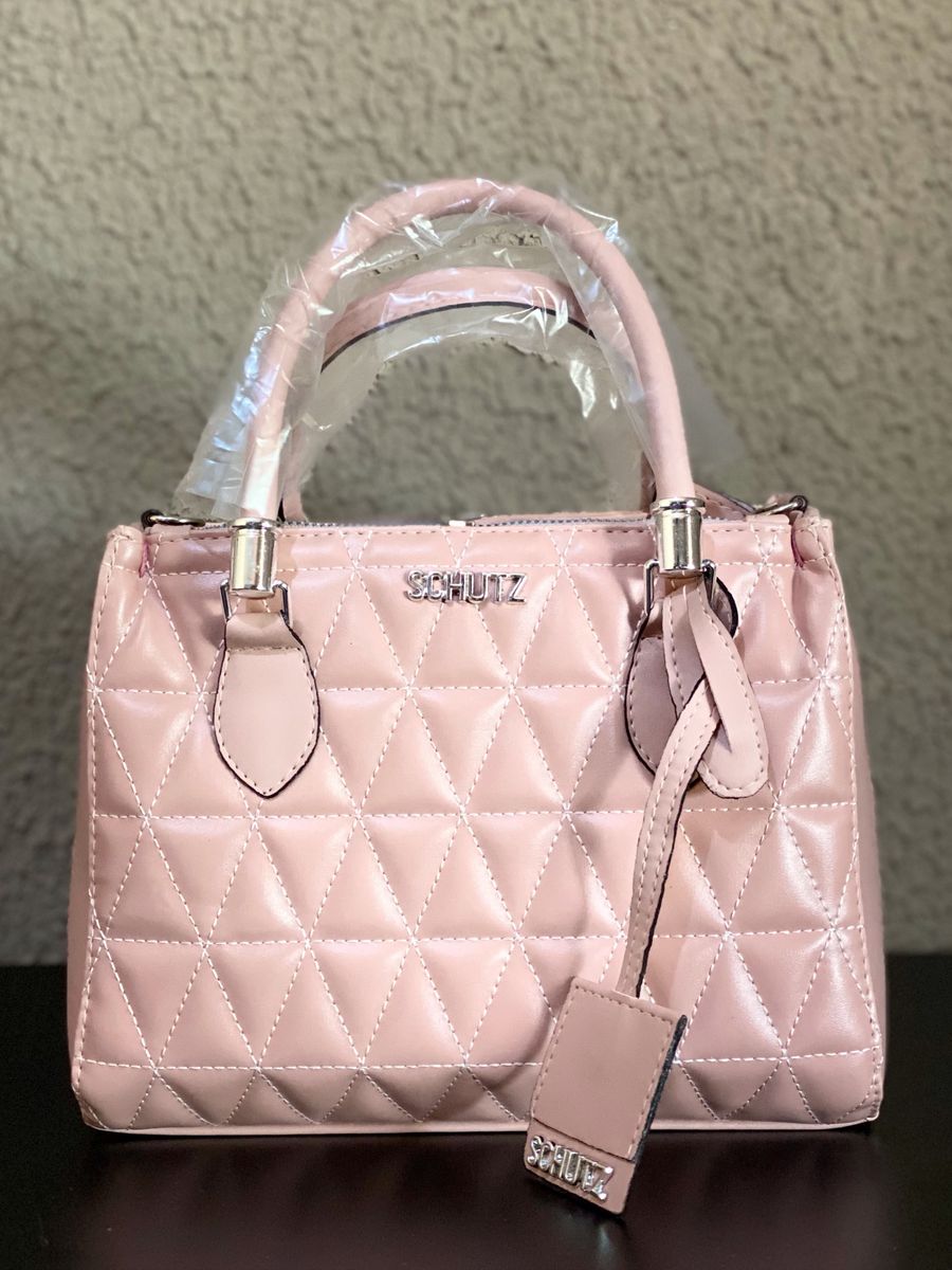 Bolsa Média Schutz Rosa | Bolsa de Ombro Feminina Schutz Nunca Usado