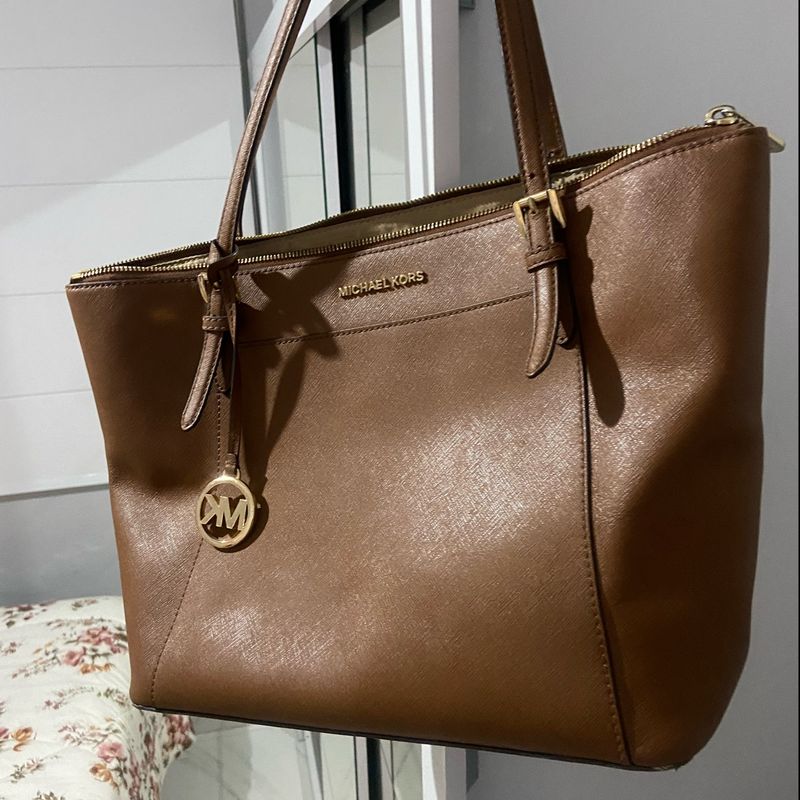 Bolsa Michael Kors Caramelo Bolsa de Ombro Feminina Michael Kors