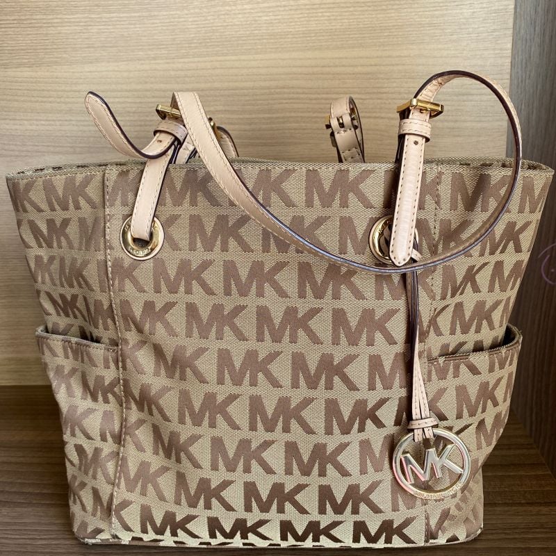 Bolsa Michael Kors Linda Na Cor Off White Grande Bolsa de