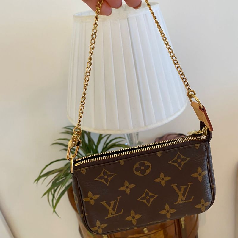 Bolsa Mini Pochette Louis Vuitton Bolsa de m o Feminina Louis